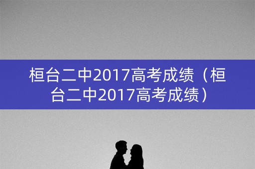桓台二中2017高考成绩（桓台二中2017高考成绩）