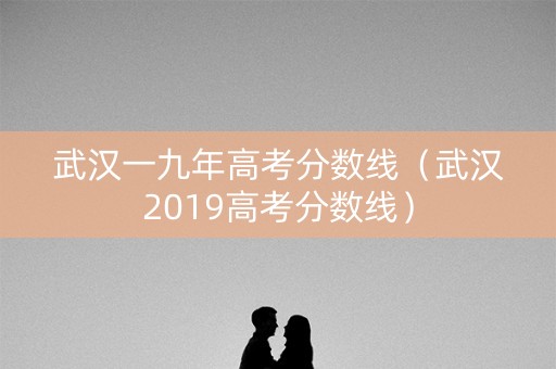 武汉一九年高考分数线（武汉2019高考分数线）