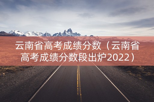 云南省高考成绩分数（云南省高考成绩分数段出炉2022）