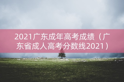 2021广东成年高考成绩（广东省成人高考分数线2021）