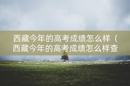 西藏今年的高考成绩怎么样（西藏今年的高考成绩怎么样查询）