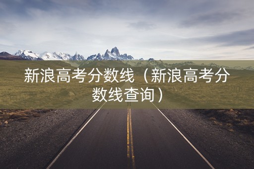 新浪高考分数线（新浪高考分数线查询）