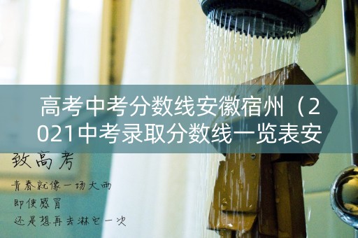高考中考分数线安徽宿州（2021中考录取分数线一览表安徽宿州）