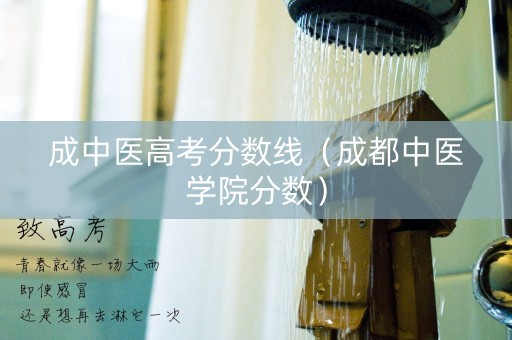 成中医高考分数线（成都中医学院分数）