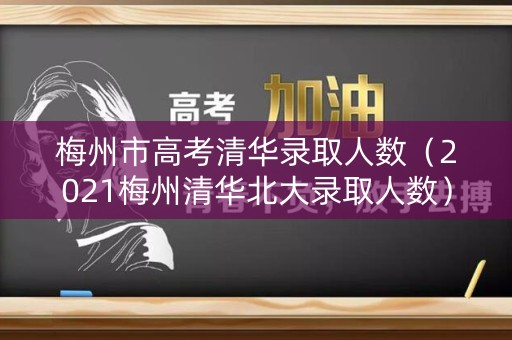 梅州市高考清华录取人数（2021梅州清华北大录取人数）