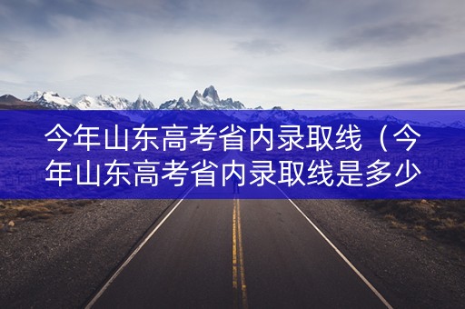 今年山东高考省内录取线（今年山东高考省内录取线是多少）