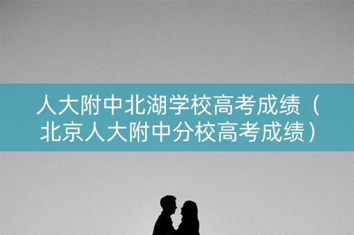 人大附中北湖学校高考成绩（北京人大附中分校高考成绩）