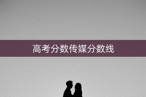高考分数传媒分数线