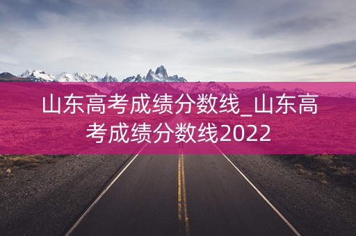 山东高考成绩分数线_山东高考成绩分数线2022