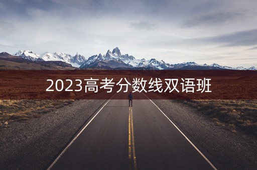 2023高考分数线双语班