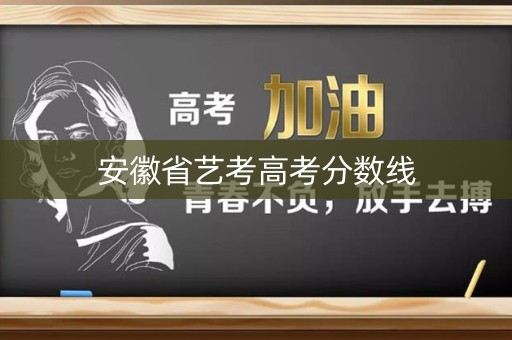 安徽省艺考高考分数线