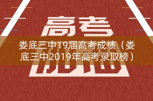 娄底三中19届高考成绩（娄底三中2019年高考录取榜）