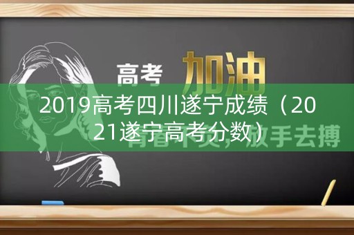 2019高考四川遂宁成绩（2021遂宁高考分数）