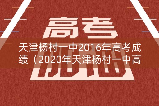 天津杨村一中2016年高考成绩（2020年天津杨村一中高考成绩清华北大）