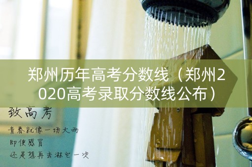 郑州历年高考分数线（郑州2020高考录取分数线公布）