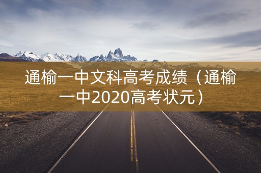 通榆一中文科高考成绩（通榆一中2020高考状元）