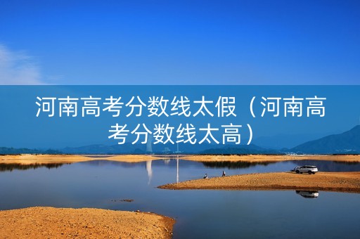 河南高考分数线太假（河南高考分数线太高）