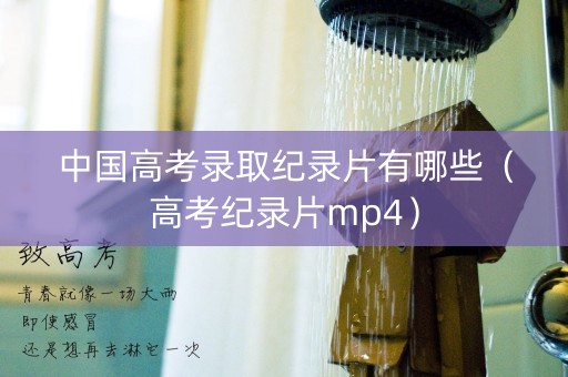 中国高考录取纪录片有哪些（高考纪录片mp4）
