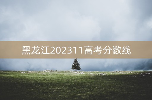 黑龙江202311高考分数线