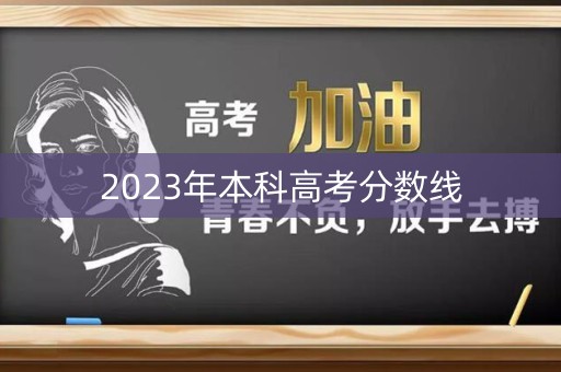 2023年本科高考分数线