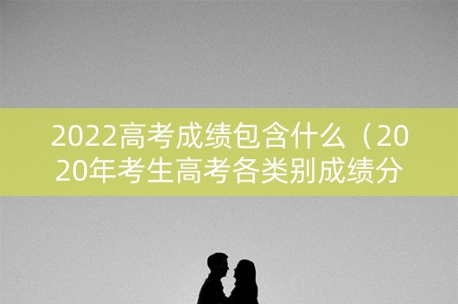 2022高考成绩包含什么（2020年考生高考各类别成绩分布表）
