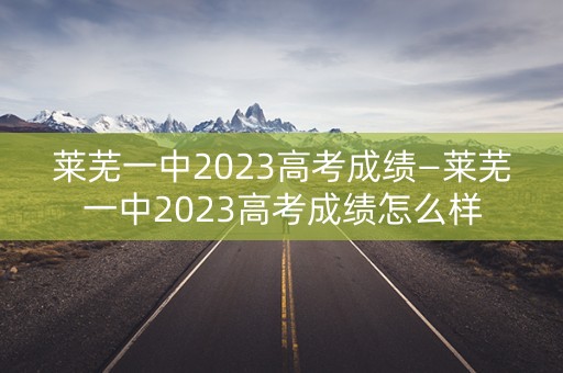 莱芜一中2023高考成绩—莱芜一中2023高考成绩怎么样