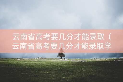 云南省高考要几分才能录取（云南省高考要几分才能录取学校）