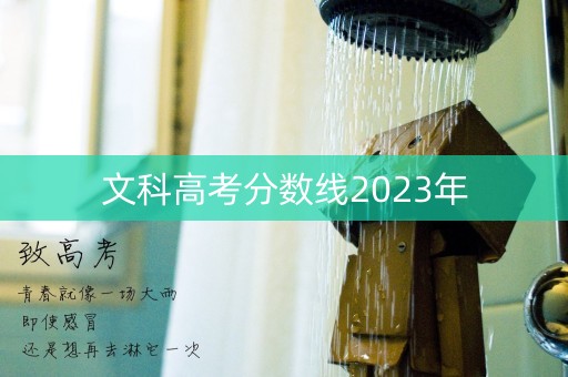 文科高考分数线2023年