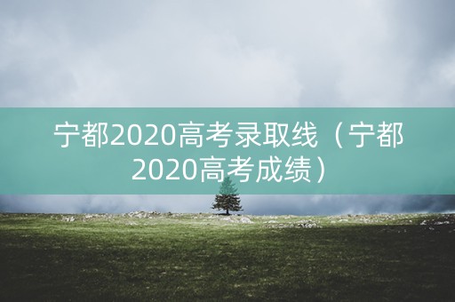 宁都2020高考录取线（宁都2020高考成绩）