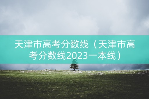天津市高考分数线（天津市高考分数线2023一本线）
