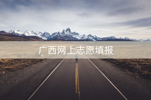 广西网上志愿填报