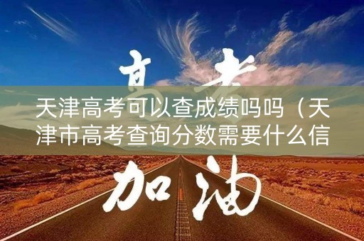 天津高考可以查成绩吗吗（天津市高考查询分数需要什么信息）