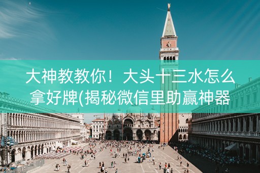 大神教教你！大头十三水怎么拿好牌(揭秘微信里助赢神器)