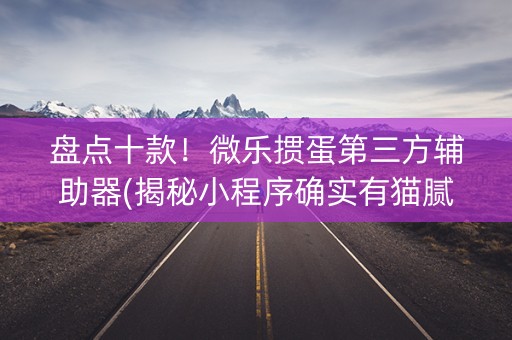 盘点十款！微乐掼蛋第三方辅助器(揭秘小程序确实有猫腻)