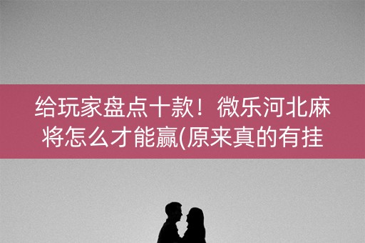 给玩家盘点十款！微乐河北麻将怎么才能赢(原来真的有挂呢)