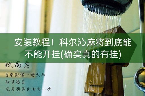 安装教程！科尔沁麻将到底能不能开挂(确实真的有挂)