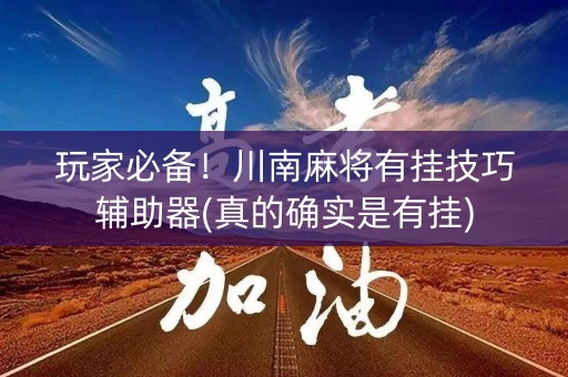玩家必备！川南麻将有挂技巧辅助器(真的确实是有挂)