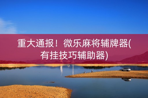 重大通报！微乐麻将辅牌器(有挂技巧辅助器)