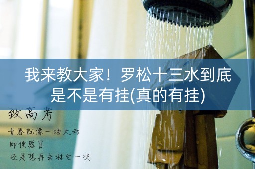 我来教大家！罗松十三水到底是不是有挂(真的有挂)