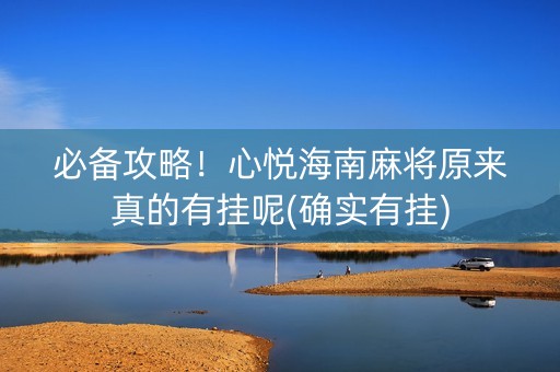 必备攻略！心悦海南麻将原来真的有挂呢(确实有挂)