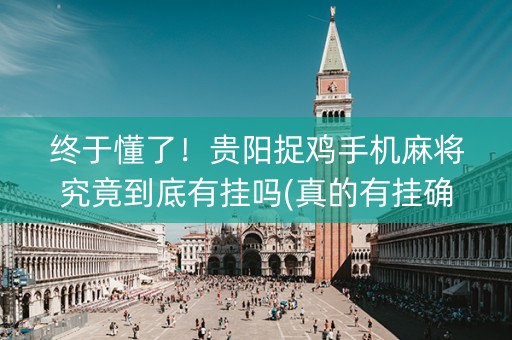 终于懂了！贵阳捉鸡手机麻将究竟到底有挂吗(真的有挂确实有挂)