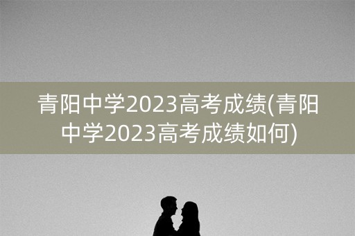 青阳中学2023高考成绩(青阳中学2023高考成绩如何)