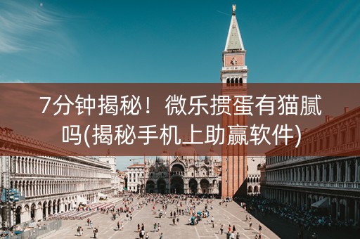 7分钟揭秘！微乐掼蛋有猫腻吗(揭秘手机上助赢软件)