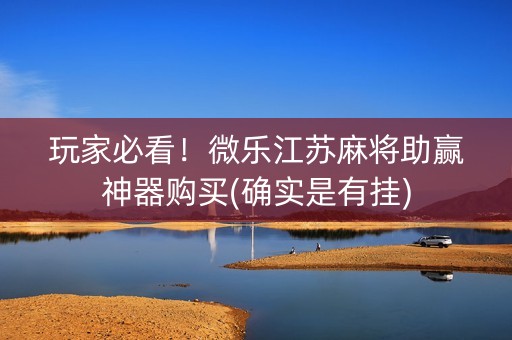 玩家必看！微乐江苏麻将助赢神器购买(确实是有挂)