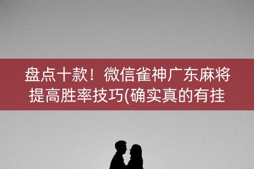盘点十款！微信雀神广东麻将提高胜率技巧(确实真的有挂)