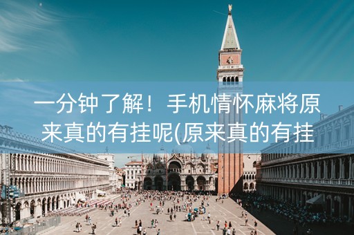 一分钟了解！手机情怀麻将原来真的有挂呢(原来真的有挂)