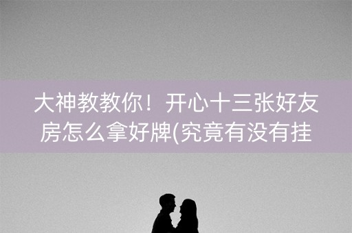 大神教教你！开心十三张好友房怎么拿好牌(究竟有没有挂)