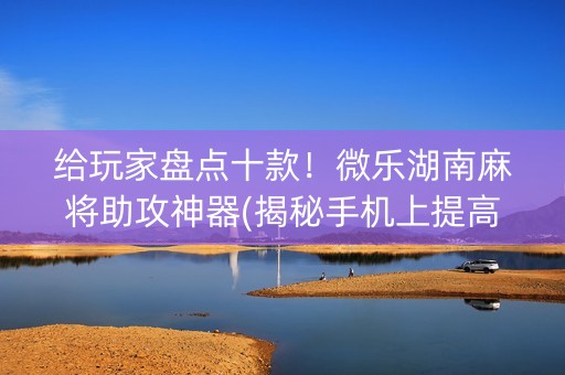 给玩家盘点十款！微乐湖南麻将助攻神器(揭秘手机上提高胜率)