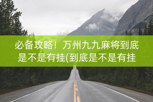 必备攻略！万州九九麻将到底是不是有挂(到底是不是有挂)