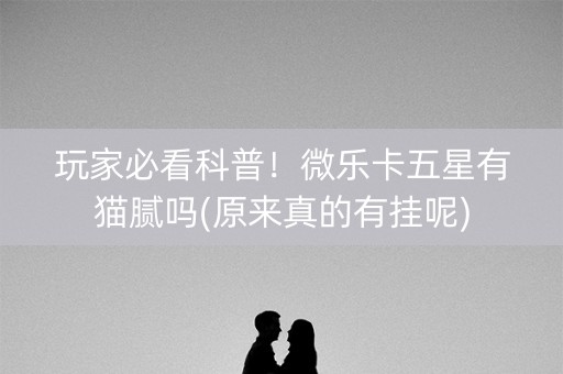 玩家必看科普！微乐卡五星有猫腻吗(原来真的有挂呢)